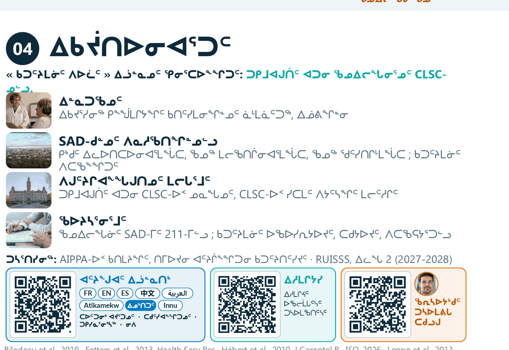 Impacts and outcomes, QR codes