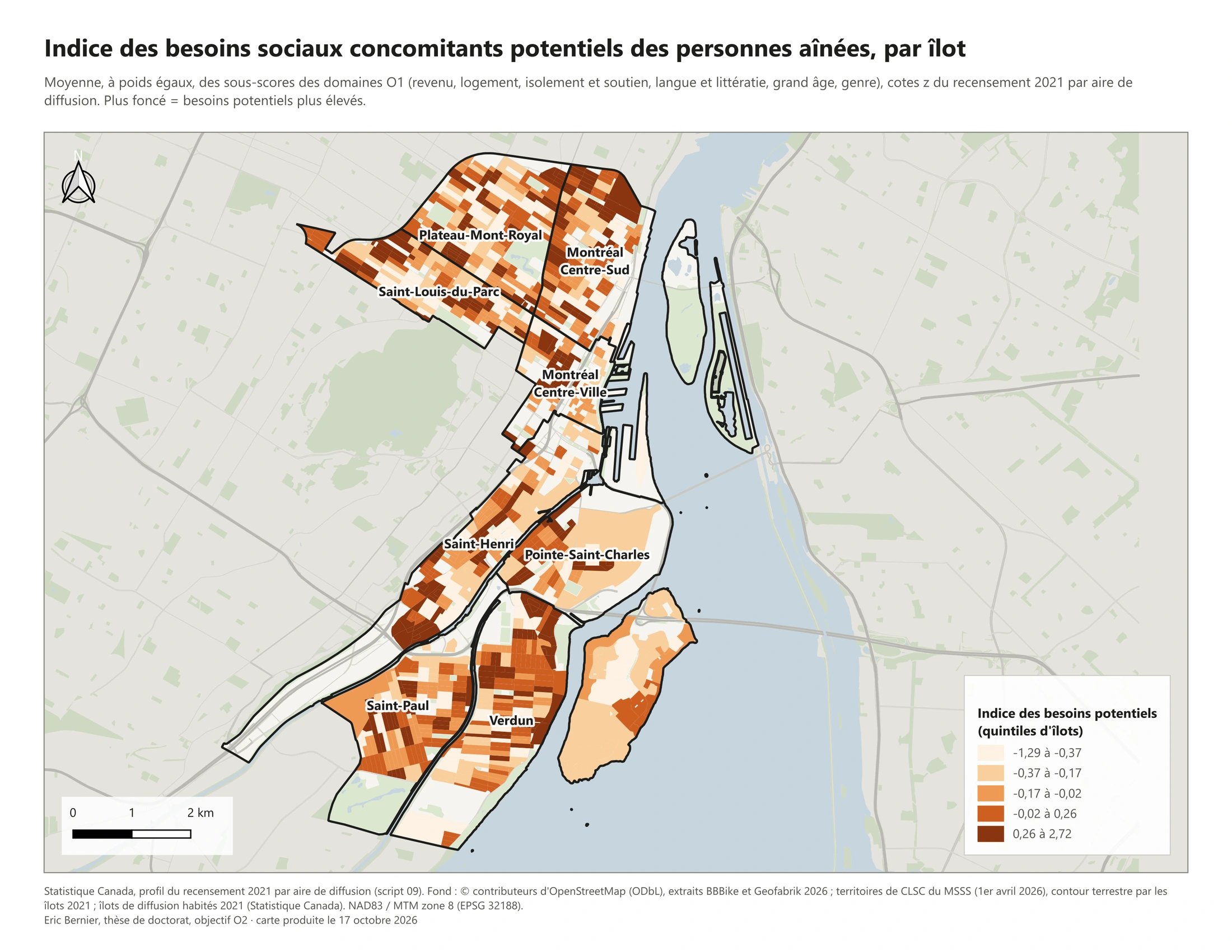 Besoins sociaux potentiels des personnes aînées (recensement 2021)